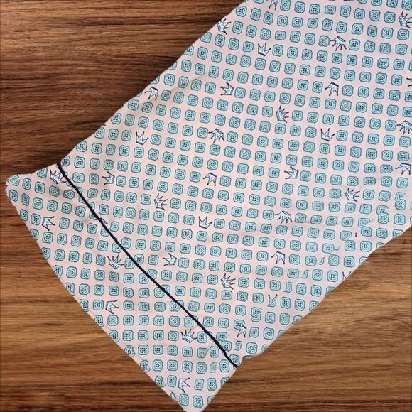 Aerie Pink and Aqua Wide Leg Pull on Pants - Picture 3 of 5